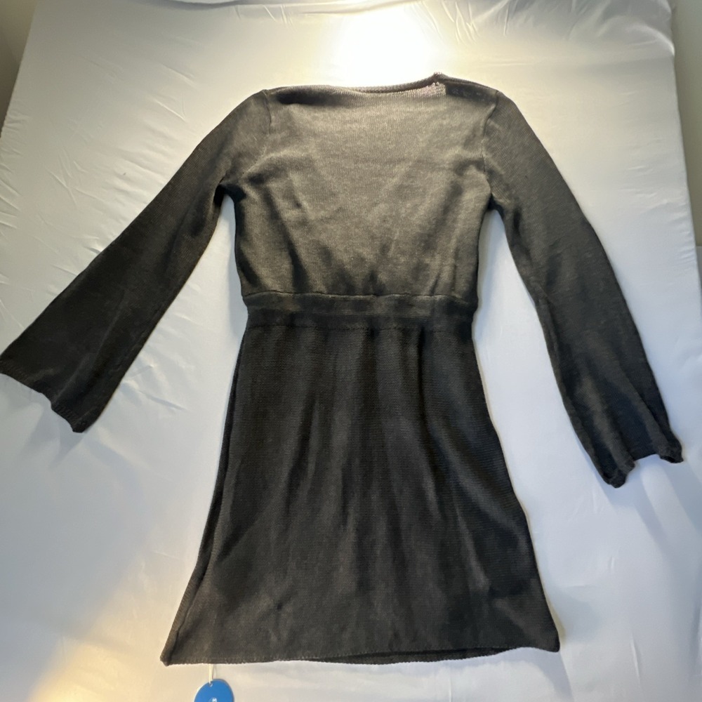 Cupshe One More Drawstring Sweater Dress Dark gray Size M BNWT 1 Flaw See Pics‎ - Picture 13 of 13